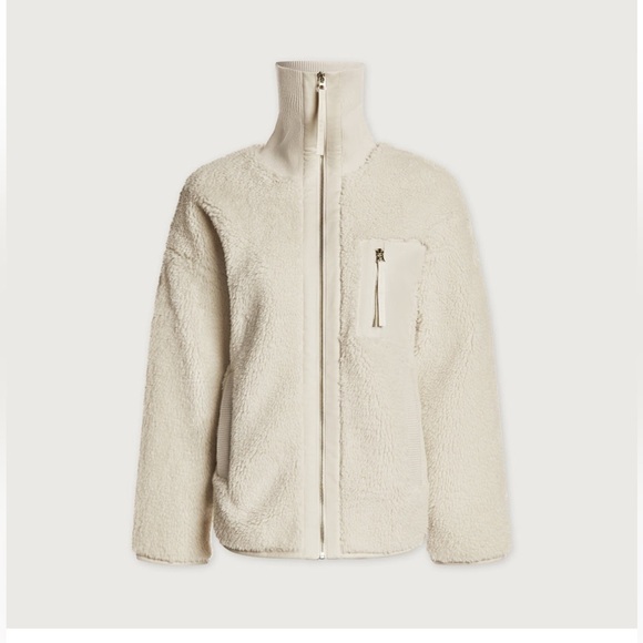 Varley Cream Teddy Jacket - Picture 1 of 6